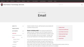 Carleton Email - Computing and Communication Services