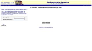 Applicant Online Interview Login - CarMax