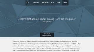 Dealers! Get serious about buying from the consumer. – Pearl Solutions