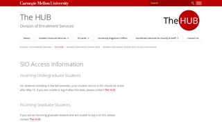 (SIO) Access Instructions - Carnegie Mellon University