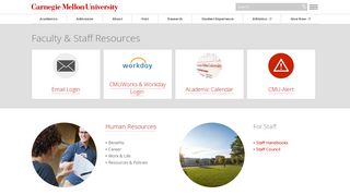 Faculty & Staff Resources - CMU - Carnegie Mellon University