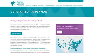 Get Started - Apply Now | Carney Sandoe & Associates