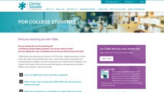 For College Students | Carney Sandoe & Associates