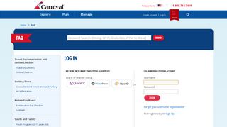 Support Login | Carnival Cruise Line