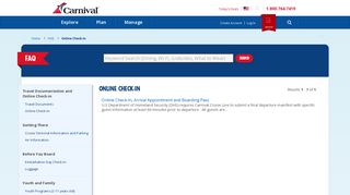 Online Check-In | Carnival Cruise Line