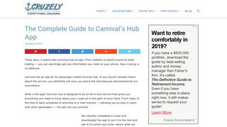 The Complete Guide to Carnival's Hub App | Cruzely.com