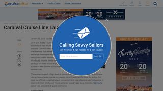 Carnival Cruise Line Launches Mobile App - Cruise Critic