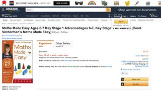 Maths Made Easy Ages 6-7 Key Stage 1 ... - Amazon.com
