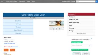 Caro Federal Credit Union - Columbia, SC - Credit Unions Online