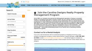 Outer Banks Property Management | Carolina Designs Realty
