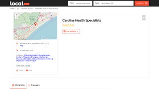 Myrtle Beach, SC carolina health specialists | Find carolina health ...
