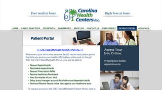 carolina-health-ctrs | PATIENT PORTAL - Carolina Health Centers, Inc.