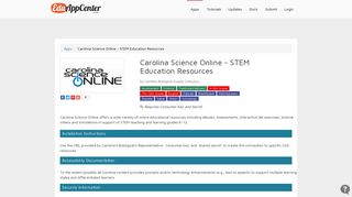 Carolina Science Online - Edu App Center