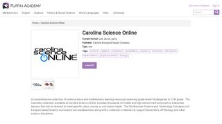 Carolina Science Online - Puffin Academy