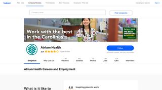 Atrium Health Careers and Employment | Indeed.com