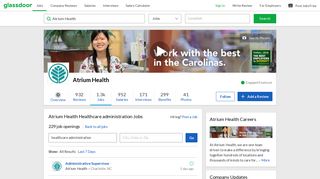 Carolinas HealthCare System Healthcare administration Jobs ...