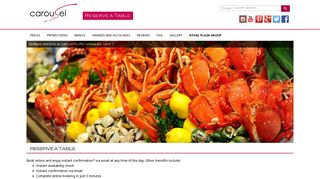 Carousel Buffet | Dining Reservations | Orchard Road