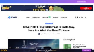 IOTA (MIOTA) Digital CarPass Is On Its Way, Here Are What You Need ...