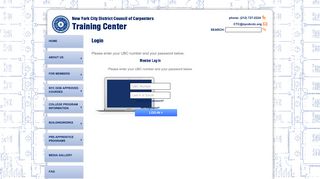 Log-In - New York City District Council of Carpenters Training Center