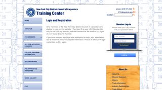 Login and Registration | Training Center