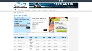 Used Cars - Car Plans