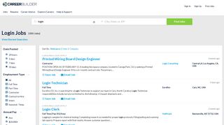 Login Jobs - Apply Now | CareerBuilder