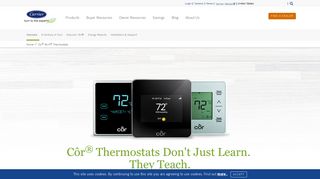 Côr® Wi-Fi Thermostats | Carrier Residential