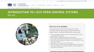 Introduction to i-Vu Open Control Systems | Carrier University