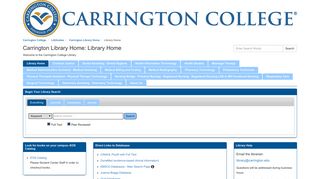 Library - Carrington Students - Carrington College