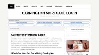 Carrington Mortgage Login Information