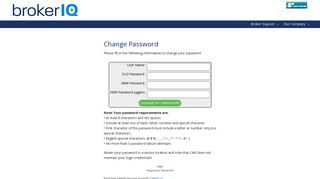 Change Your Password - Carrington Wholesale Lending