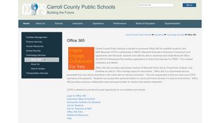 Office 365 - Carroll County Public Schools