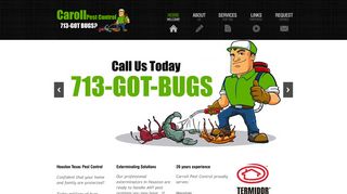 Carroll Pest Control - Servicing Cypress, and Houston TX area