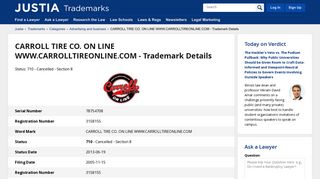 CARROLL TIRE CO. ON LINE WWW.CARROLLTIREONLINE.COM ...