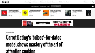 Carrot Dating's 'bribes'-for-dates model shows mastery of the art of ...