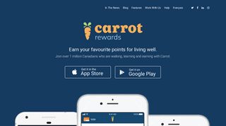 Carrot Rewards - earn your favourite points for living well
