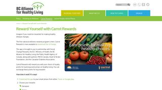 Reward Yourself with Carrot Rewards | BC Healthy Living Alliance