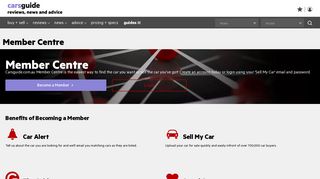 Member Centre | CarsGuide