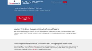 Home Inspection Software – Horizon - Carson Dunlop