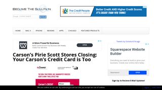 Carson's Pirie Scott Stores Closing: Your Carson's Credit Card is Too