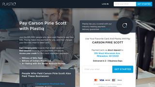 Pay Carson Pirie Scott with Plastiq