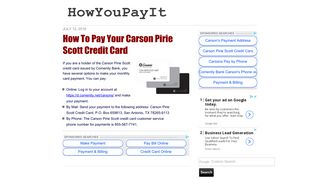 How To Pay Your Carson Pirie Scott Credit Card - HowYouPayIt
