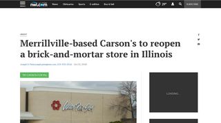 Merrillville-based Carson's to reopen a brick-and-mortar store in ...