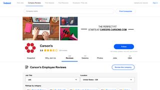 Carson's Employee Reviews - Indeed