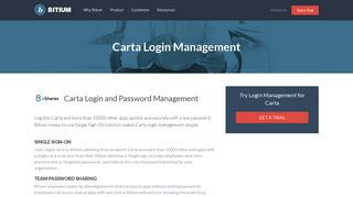 Carta Login Management - Team Password Manager - Bitium