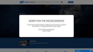 Weiss Finance: Country Blocked