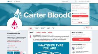 Carter BloodCare (@CarterBloodCare) | Twitter