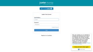 Login to your Account - Carter Murray UK