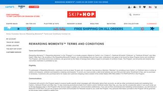 Rewarding Moments™ Terms and Conditions - Skip Hop