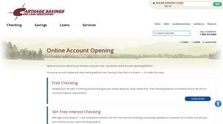 Online Account Opening | Carthage Savings and Loan | Watertown ...